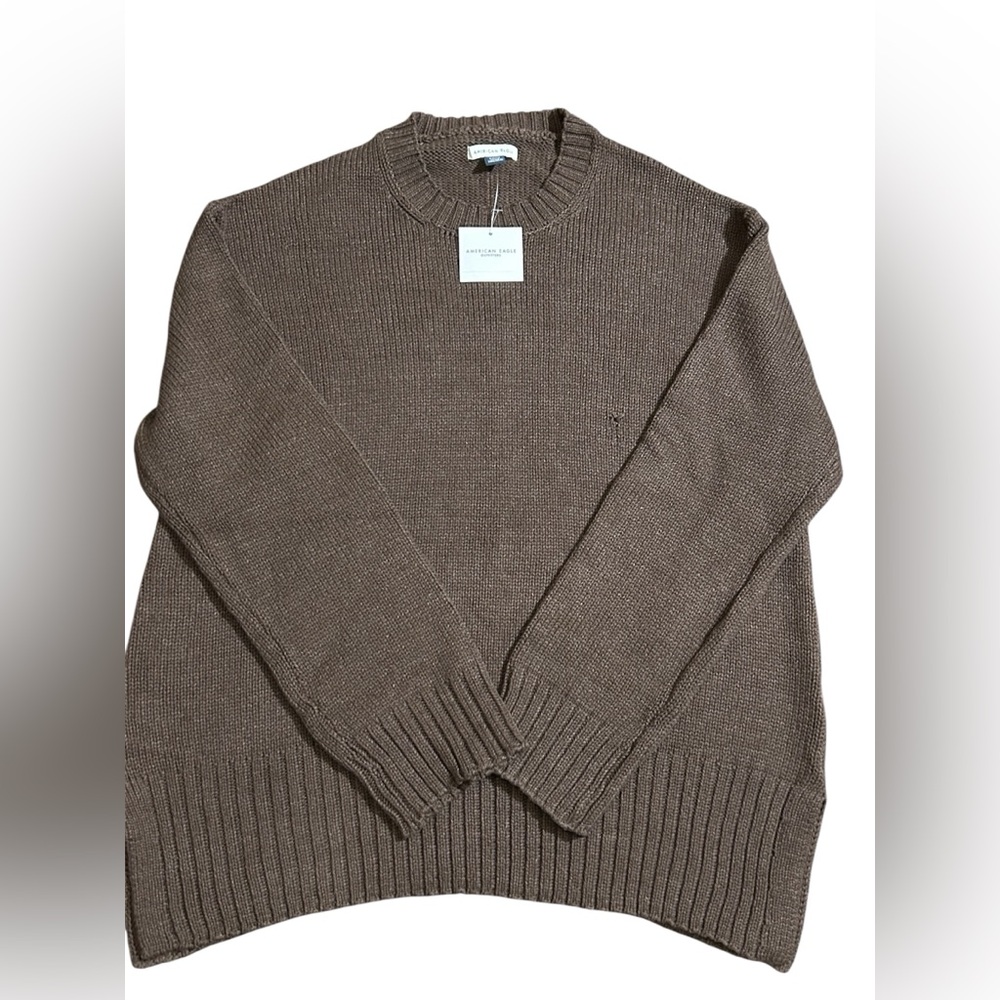 American Eagle Outfitters Women’s Brown Crewneck Sweater